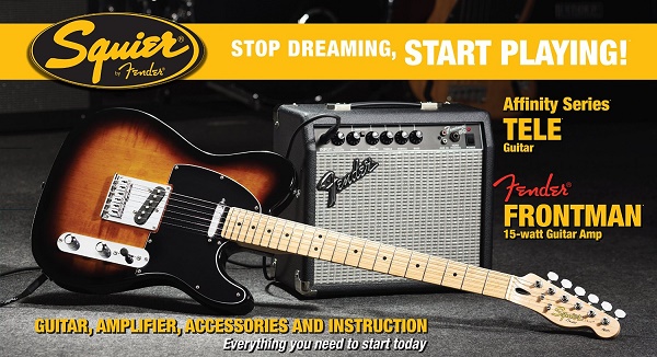 Affinity Series™ Telecaster® (PACK) with Fender Frontman® 15G Amp, BrownSunburst