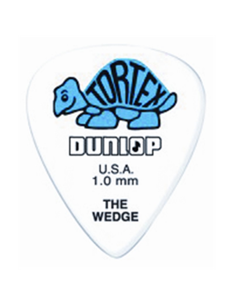 DUNLOP - 424P TORTEX WEDGE BLUE 1.0mm
