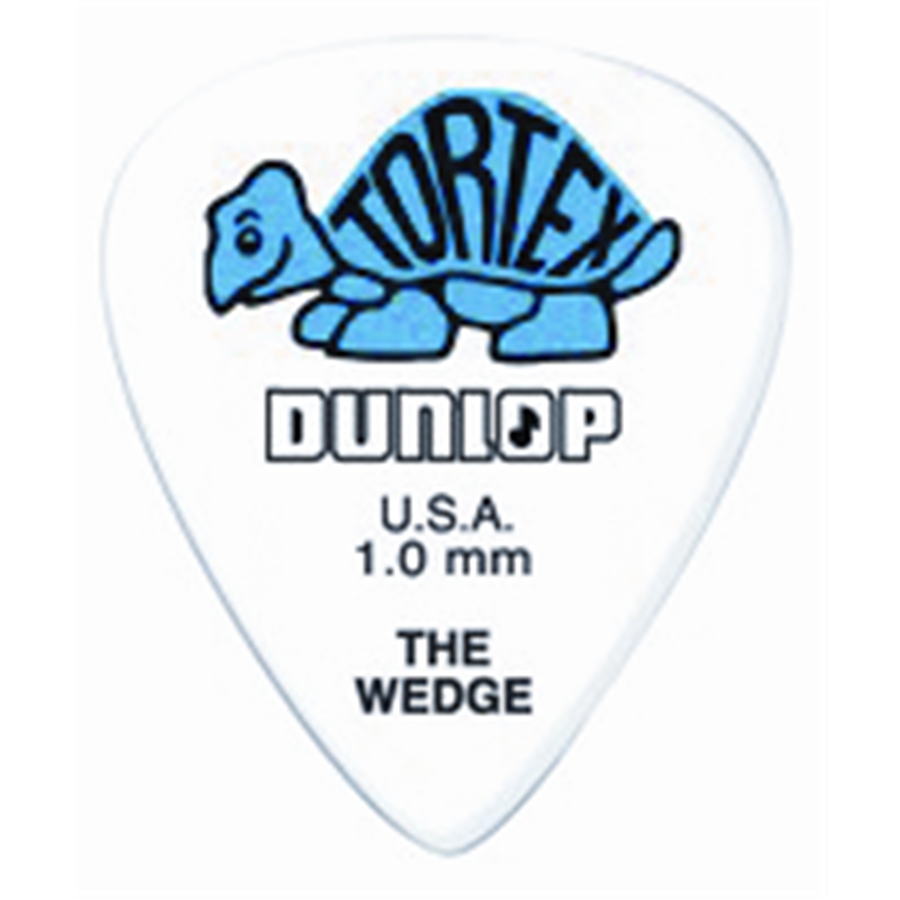 DUNLOP - 424P TORTEX WEDGE BLUE 1.0mm