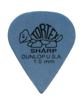 DUNLOP PLETTRO 412P1.00 TORTEX Sharp Blue 1.0mm