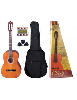 EKO CS-5 PACK chitarra classica 3/4 con borsa con tracolla, pitch pipe, 3 plettri