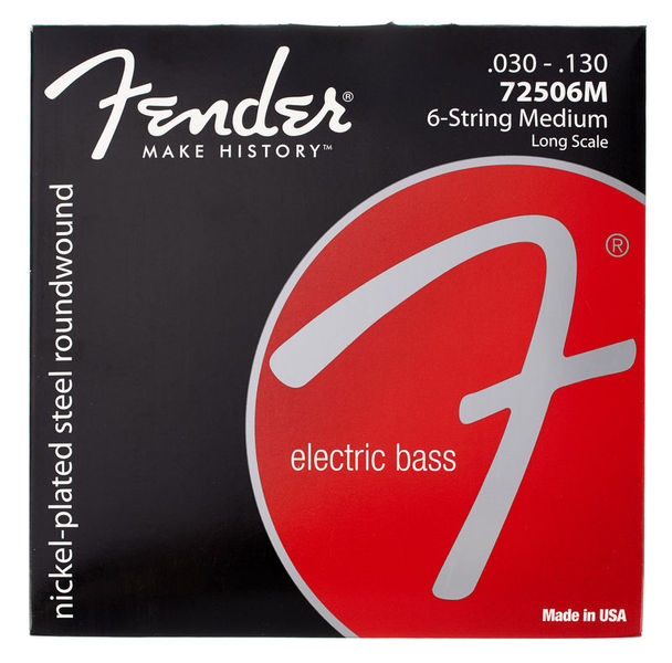 Fender 7250-6 LS 030-130 Nickel-Plated Steel Long-Scale Muta  per basso elettrico