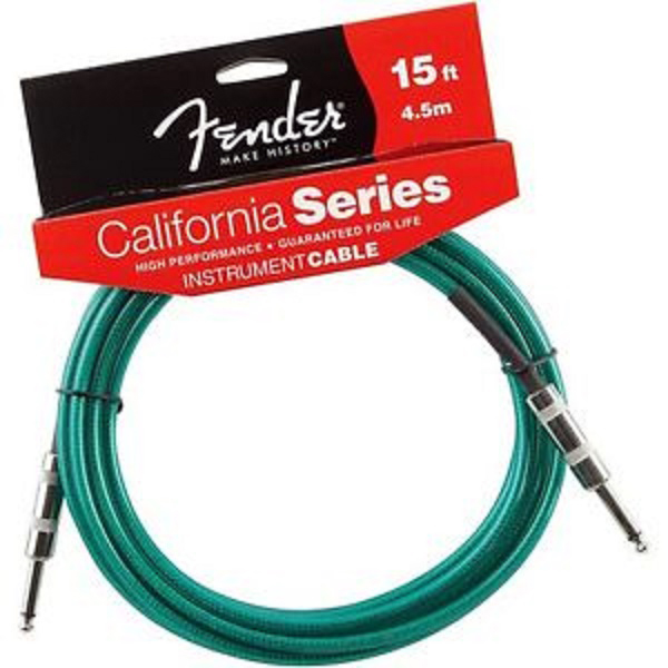 Fender Jack serie California per chitarra e basso 3mt Surf Green 0990510057