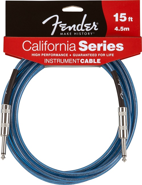 Fender Jack serie California per chitarra e basso 4,5mt Lake Placid Blue 0990515002
