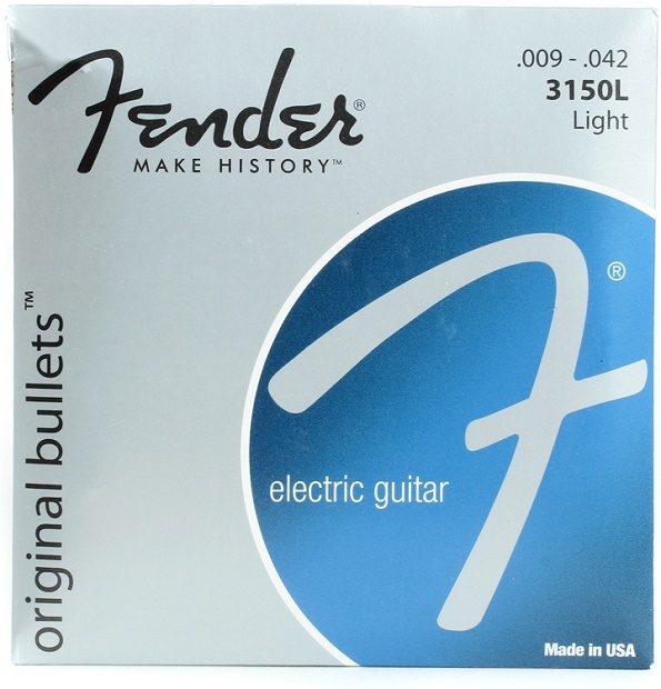 Fender Muta chitarra elettrica 3150L 009-042 Original Bullets Pure Nickel