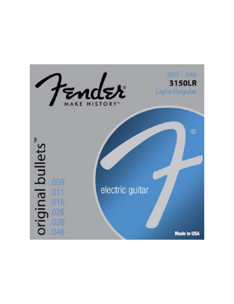 Fender Muta chitarra elettrica 3150LR 009-046 Original Bullets Pure Nickel
