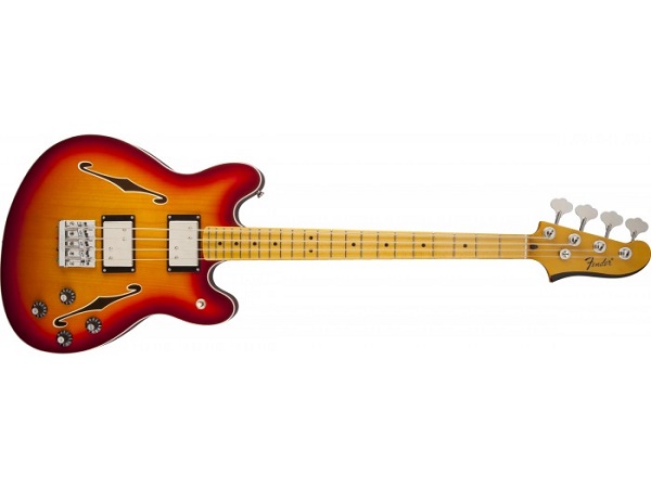 Fender Starcaster® Bass, Maple Fingerboard, Aged Cherry Burst