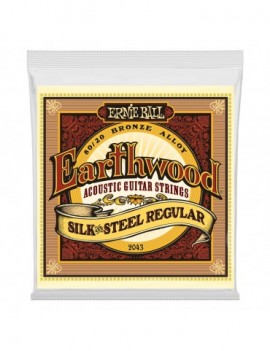 ERNIE BALL 2043 Earthwood Silk & Steel 80/20 Bronze Regular 13-56