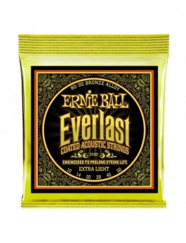 ERNIE BALL 2560 Everlast Coated 80/20 Bronze Extra Light 10-50