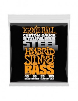 ERNIE BALL 2843 Hybrid Slinky Stainless Steel 45-105