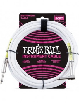 ERNIE BALL 6047 Cavo PVC White 6 m