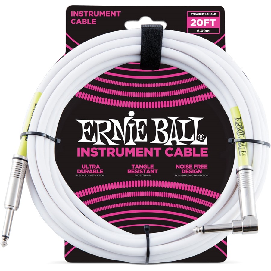 ERNIE BALL 6047 Cavo PVC White 6 m