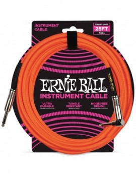ERNIE BALL 6067 Cavo Braided Neon Orange 7,62 m