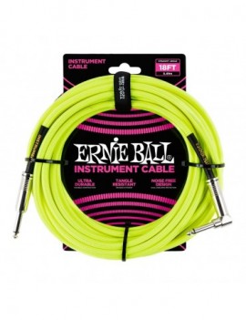 ERNIE BALL 6085 Cavo Braided Neon Yellow 5,49 m