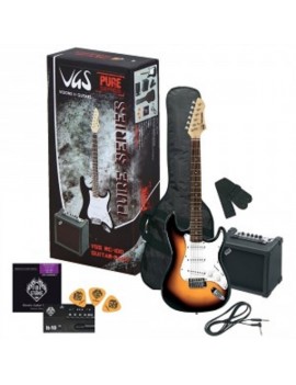 GEWApure Chitarra elettrica VGS RC-100 Guitar Pack 3-Tone Sunburst