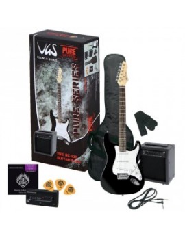 GEWApure Chitarra elettrica VGS RC-100 Guitar Pack Black