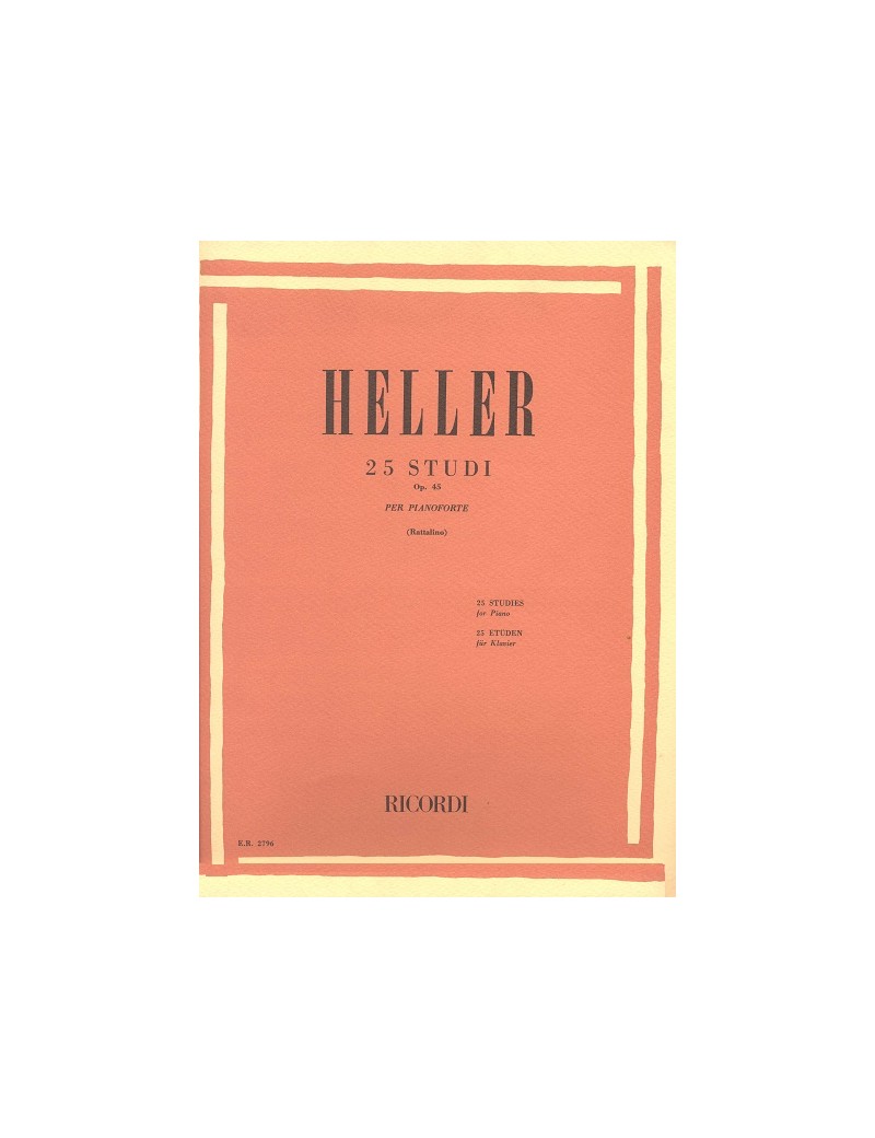 HELLER S. 25 STUDI PER PIANOFORTE OP. 47