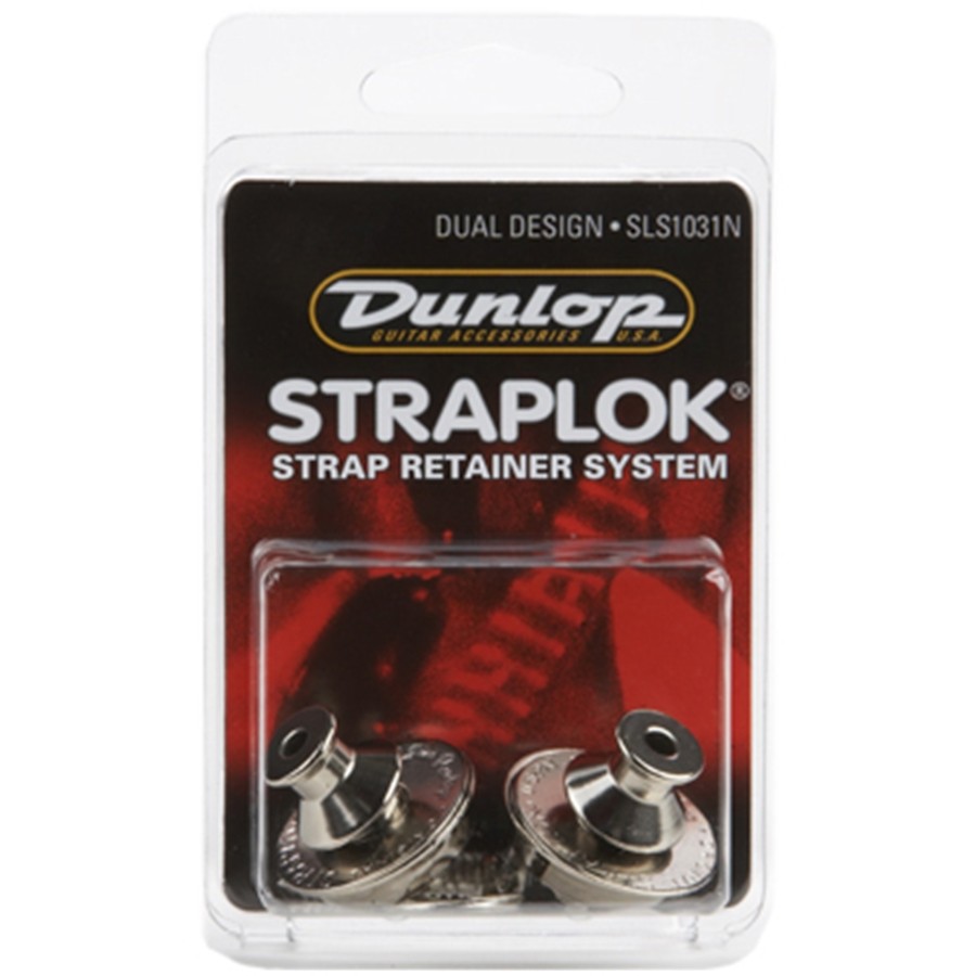 DUNLOP SLS1031N Straplok Dual Design Strap Retainer System, Nickel