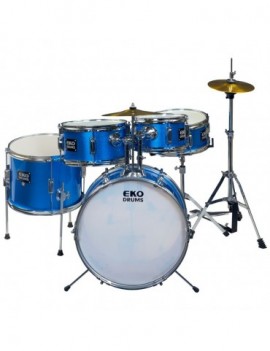 EKO DRUMS ED-200 Drum kit Metallic Blue - 5 pezzi