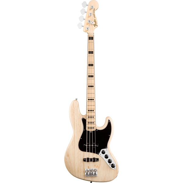 American Deluxe Jazz Bass® Ash, Maple Fingerboard, Natural