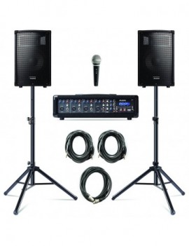 ALESIS PA SYSTEM WITH STANDS