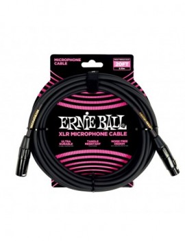ERNIE BALL 6388 Cavo Microfonico PVC nero 6 m