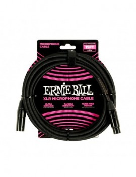 ERNIE BALL 6391 Cavo Microfonico Braided nero 4,5 m