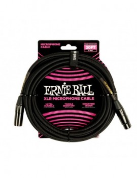 ERNIE BALL 6392 Cavo Microfonico Braided nero 6 m