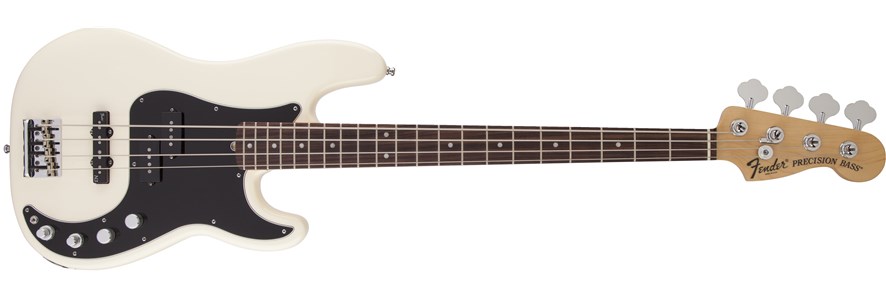 American Deluxe Precision Bass® Rosewood Fingerboard, OlympicWhite