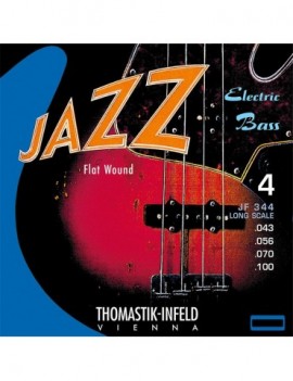 THOMASTIK Jazz Flat Wound JF344 set basso 4 corde