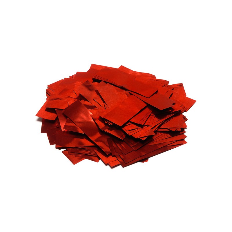 THE CONFETTI MAKER Slow-fall metallic confetti rectangles - Red