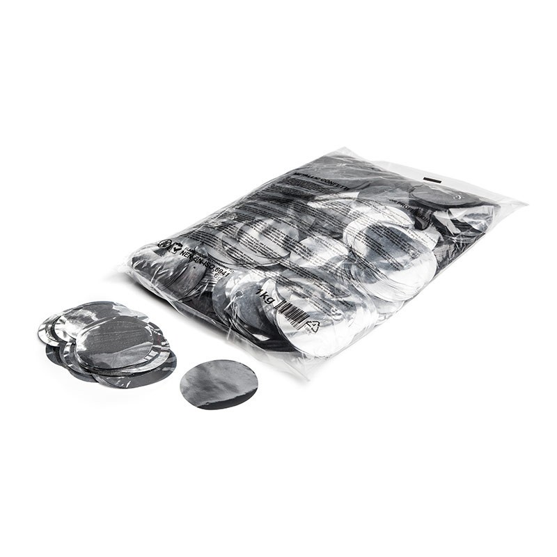THE CONFETTI MAKER Metallic confetti round - Silver
