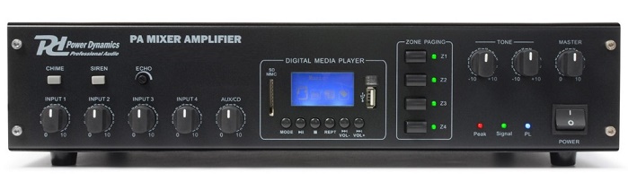 PDV120ZMP3 120W/100V 4-Zone Amplifier