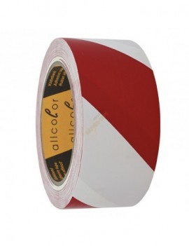 ALLCOLOR Warning Tape 511 white-red