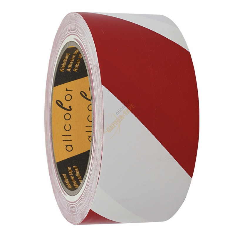 ALLCOLOR Warning Tape 511 white-red