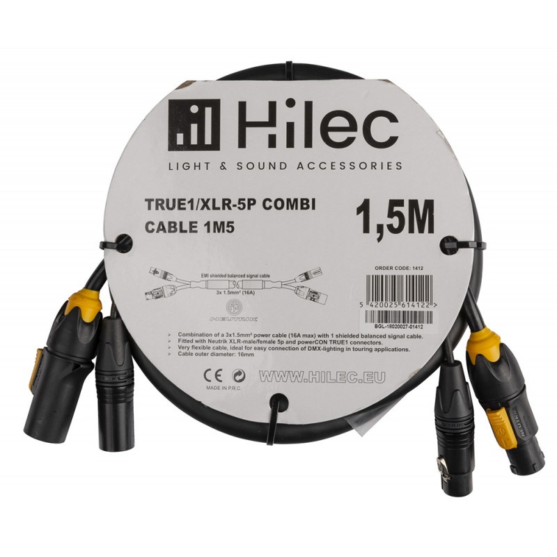 HILEC TRUE1/XLR-5P 1.5M