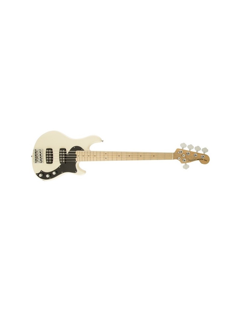 American Standard Dimension Bass™ V (5-String) HH, Maple Fingerboard,Olympic White