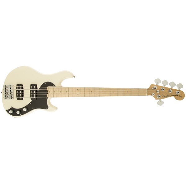American Standard Dimension Bass™ V (5-String) HH, Maple Fingerboard,Olympic White