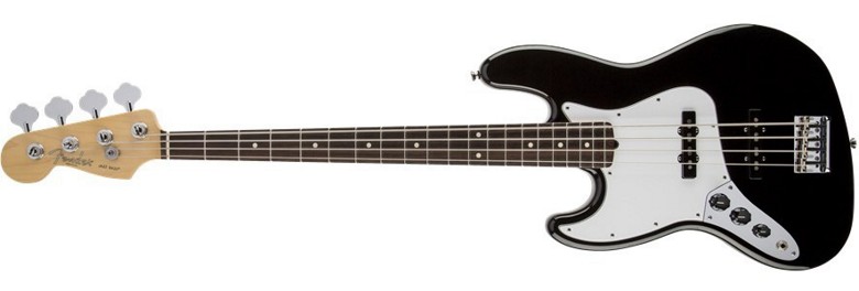 American Standard Jazz Bass®, Left Handed, Rosewood Fingerboard,Black