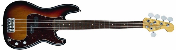 American Standard Precision Bass® V (5-String), Rosewood Fingerboard,3-Color Sunburst