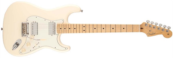 American Standard Stratocaster® HH, Maple Fingerboard, Olympic White
