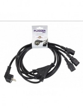 PLUGGER Power cable 3 IEC Females - PC16 2m40 Elite
