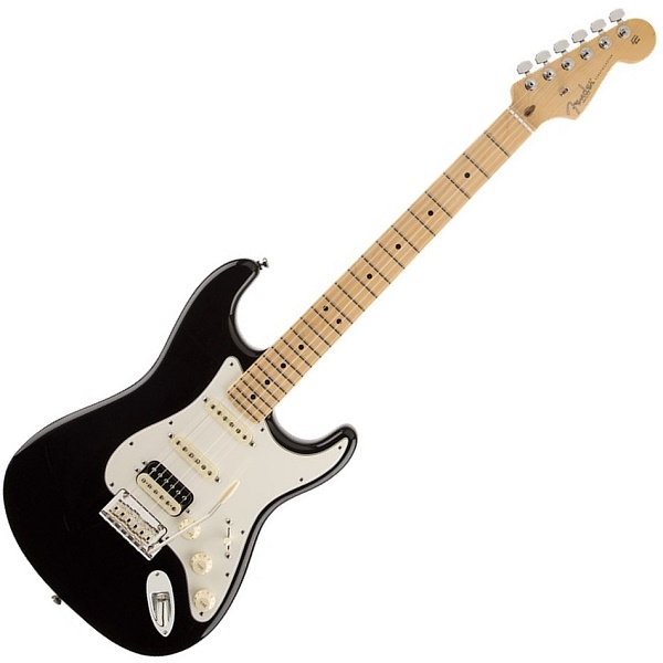 American Standard Stratocaster® HSS Shawbucker™, Maple Fingerboard,Black