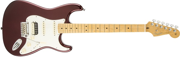 American Standard Stratocaster® HSS Shawbucker™, Maple Fingerboard,Bordeux Metallic