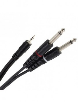 PLUGGER Y Cable Mini Jack Male Stereo - Jack Male Mono 1.5