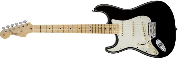 American Standard Stratocaster®, Left Handed, Maple Fingerboard, Black