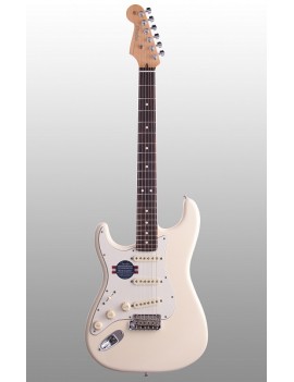 American Standard Stratocaster®, Left Handed, Rosewood Fingerboard,Olympic White