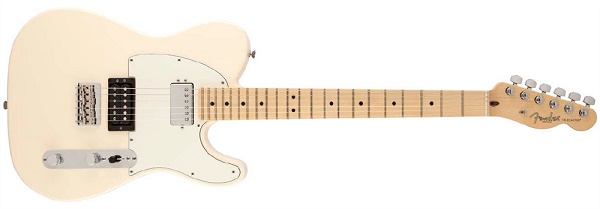 American Standard Telecaster® HH, Maple Fingerboard, Olympic White