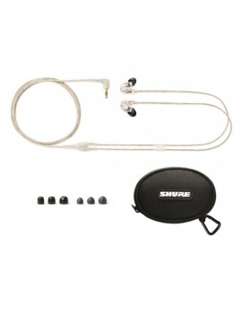 SHURE SE215-CLE AURICOLARE ISOLAMENTO SONORO CLEAR TRASPARENTE PER IN EAR MONITOR
