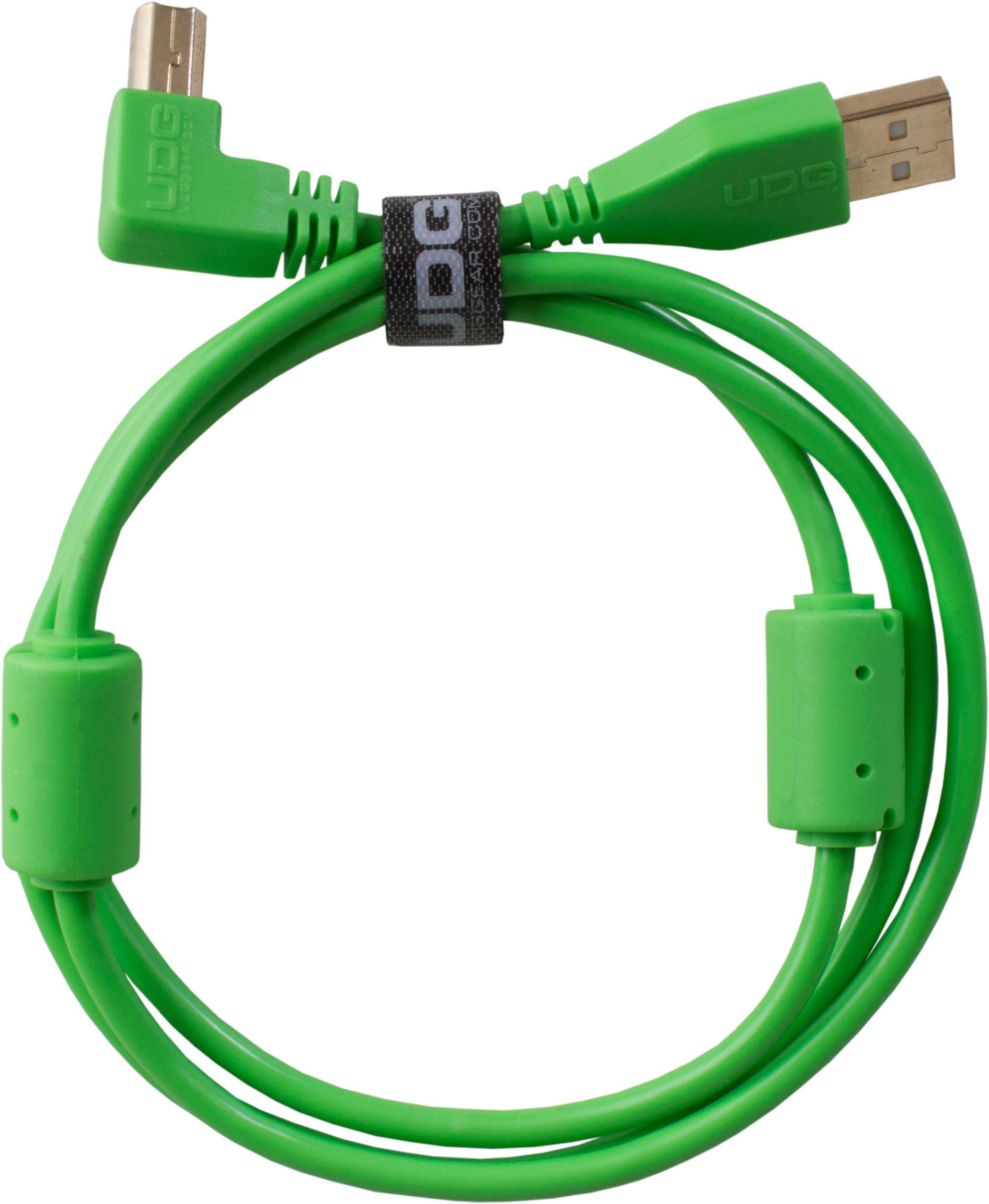 UDG U95004GR - ULTIMATE AUDIO CABLE USB 2.0 A-B GREEN ANGLED 1M